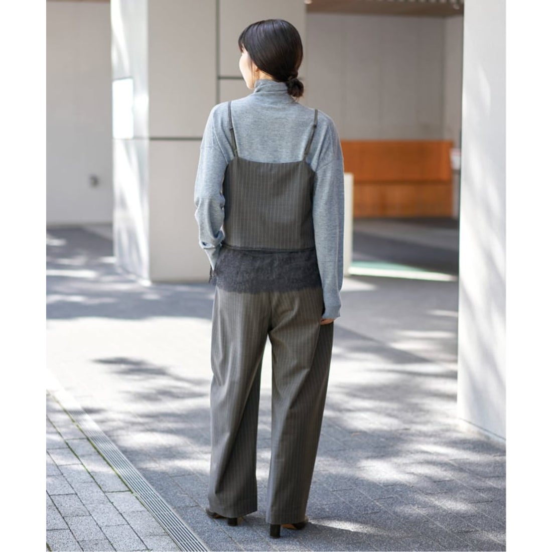 イエナ IENA 《追加予約》レースヘムキャミソール （グレー