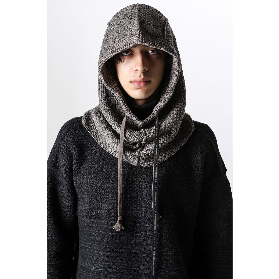 イソウ ISO Knit balaclava loose fit （GRAY） 通販 大阪心斎橋/京都