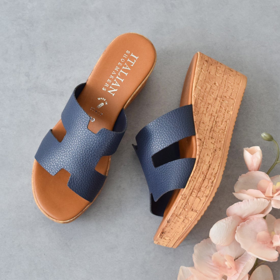 イタリアンシューメーカーズ ITALIAN SHOEMAKERS 厚底ミュールサンダル