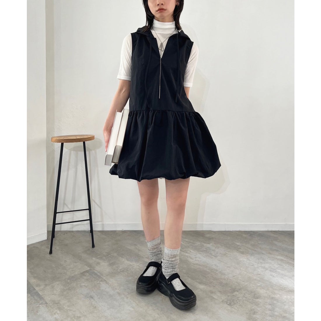 ジュエローブ Jewelobe バルーンスカートショートフーディーミニ