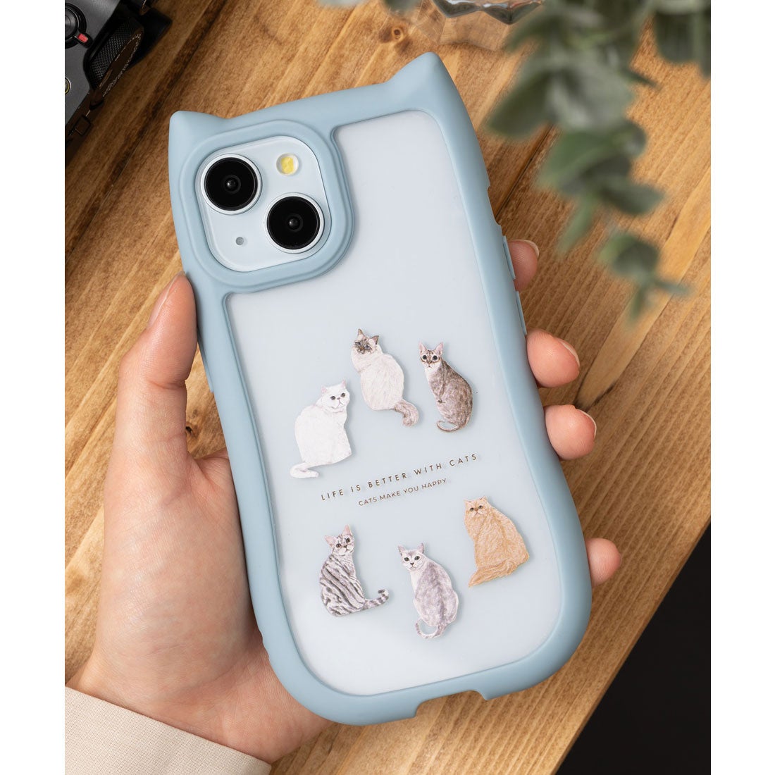 ジュビリー Jubilee ネコ耳xネコ柄 シリコンTPU iPhoneケース （その他