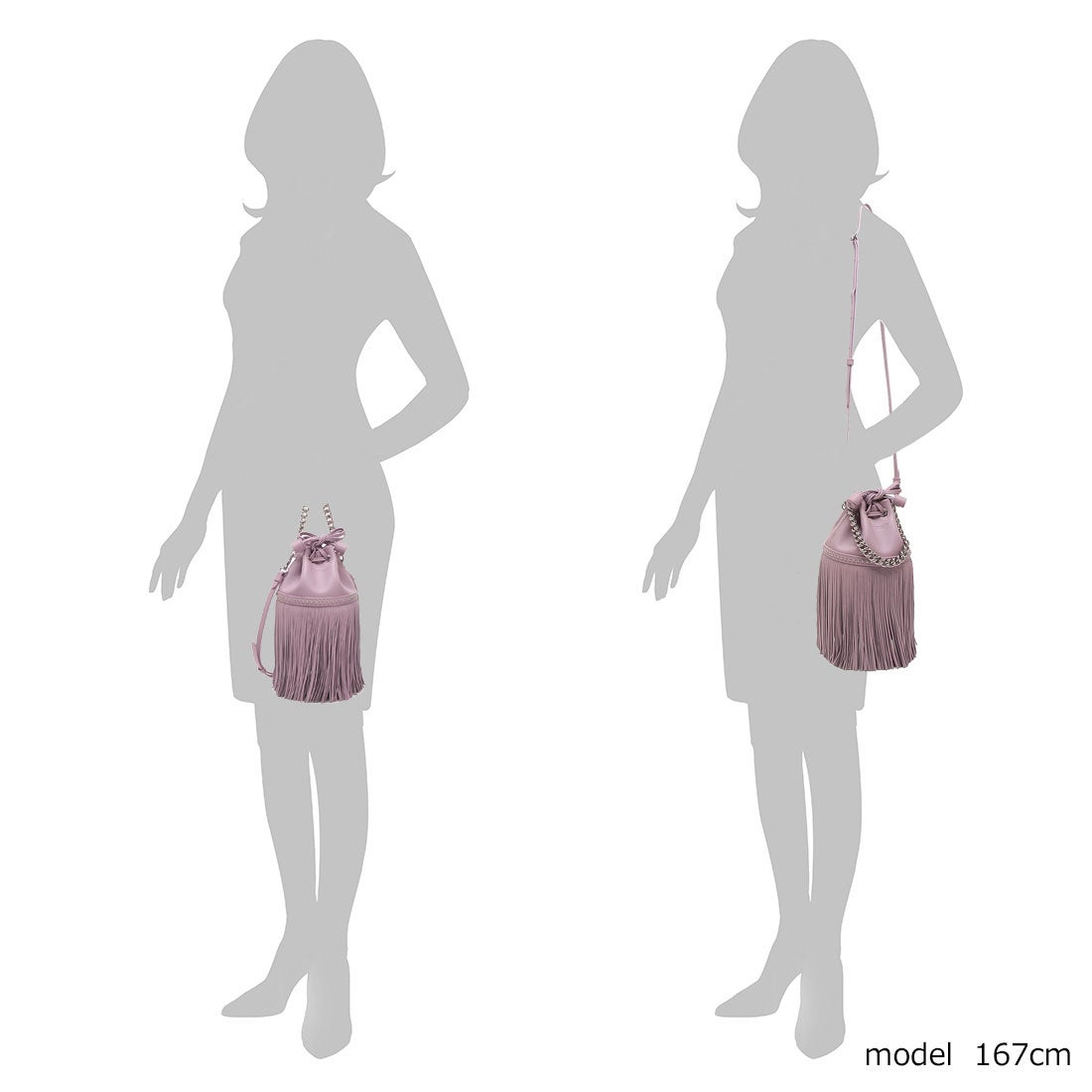 ジェイアンドエムデヴィッドソン J&M DAVIDSON ハンドバッグ フリンジ