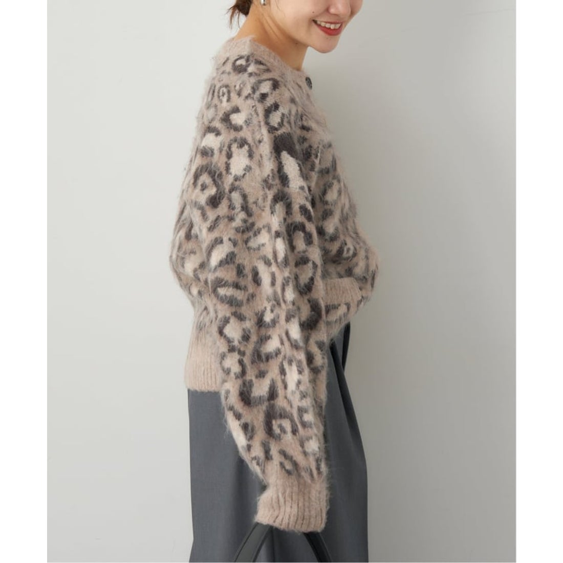 ジャーナルスタンダード JOURNAL STANDARD レオパードシャギーニット