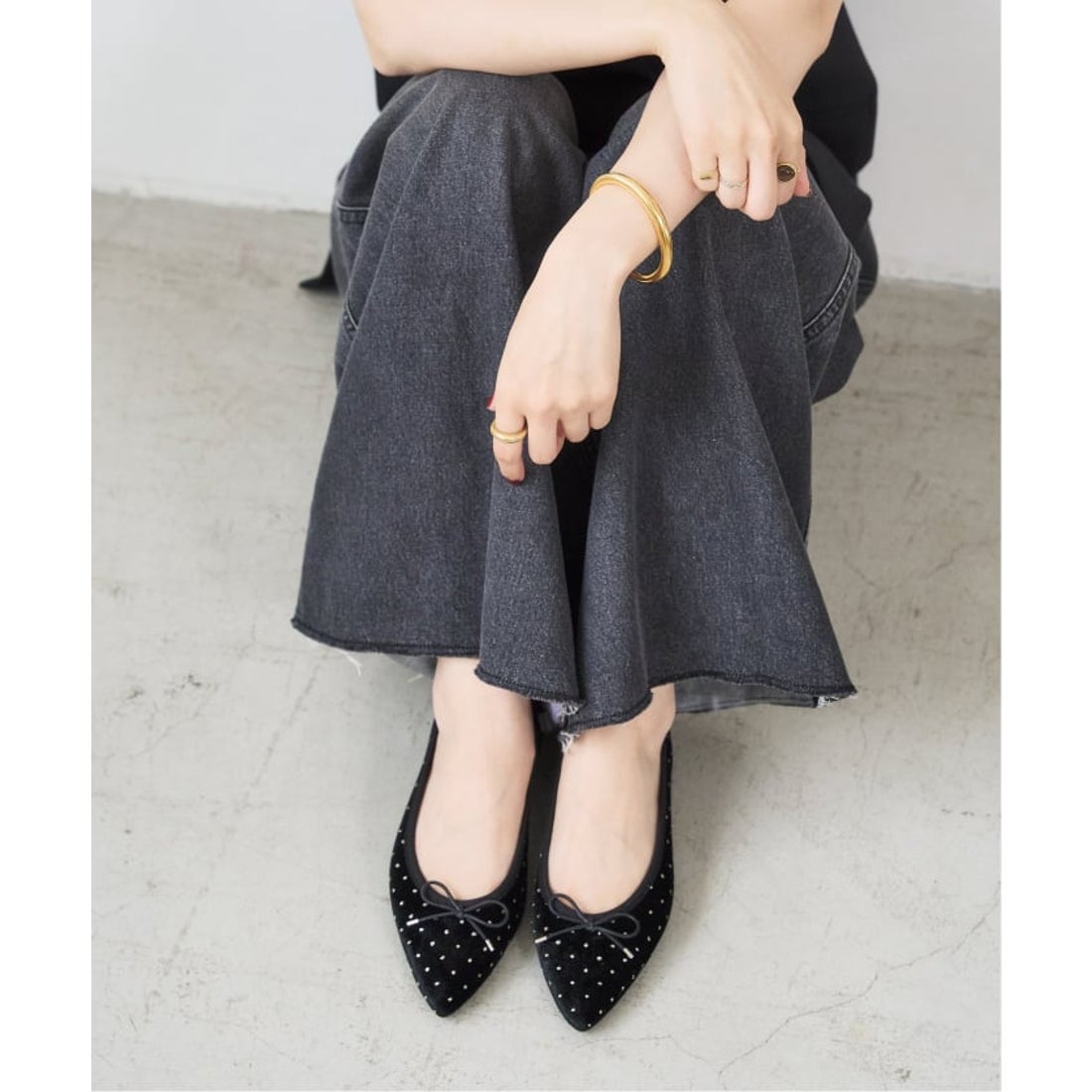 ル タロン LE TALON 《追加》ポインテッドグリッタードットバレエ