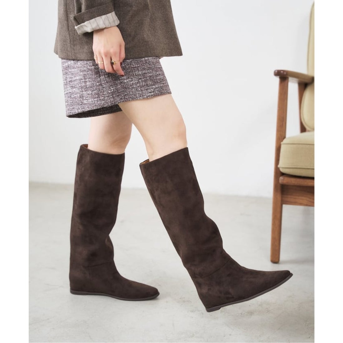 ル タロン LE TALON 《追加》2cmワイドシャフトロングブーツ