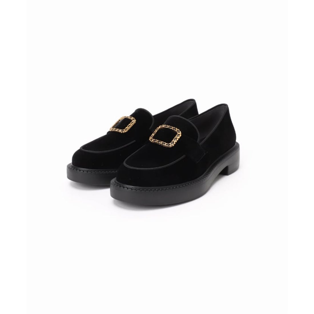 ル タロン LE TALON アツゾコチェーンバックルローファー （ブラウン