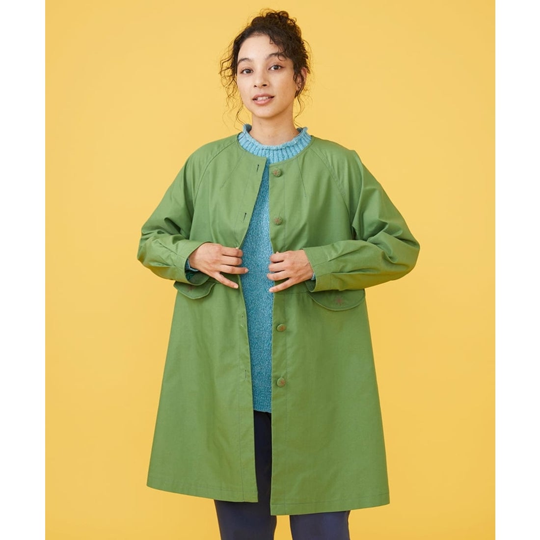 モラビトMORABITOコートMikako Nakamura緑m.filアナイ モラビト