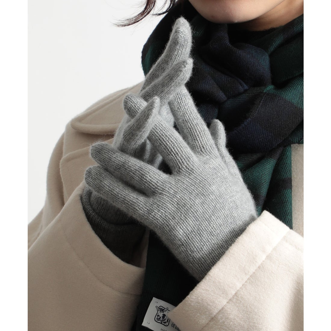 JOHNSTONS ジョンストンズ Johnstons CASHMERE SHORT CUFF GLOVESー