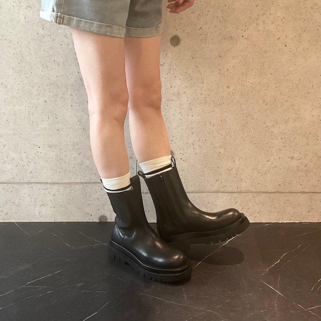 ジェフリーキャンベル Jeffrey Campbell ダブルソールサイドゴアブーツ