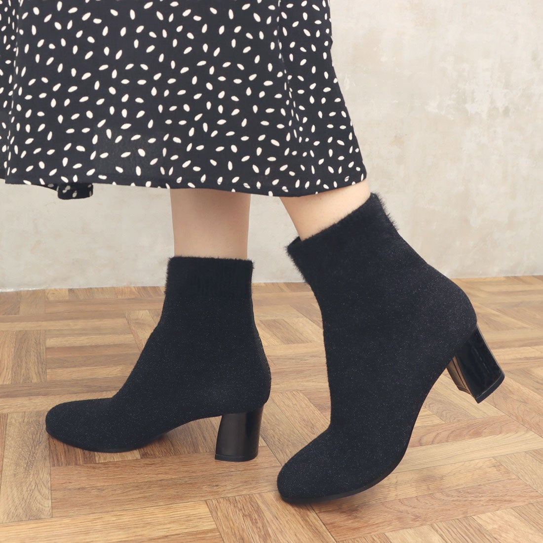 ジルスチュアート シュー JILLSTUART shoe ストレッチニットショート