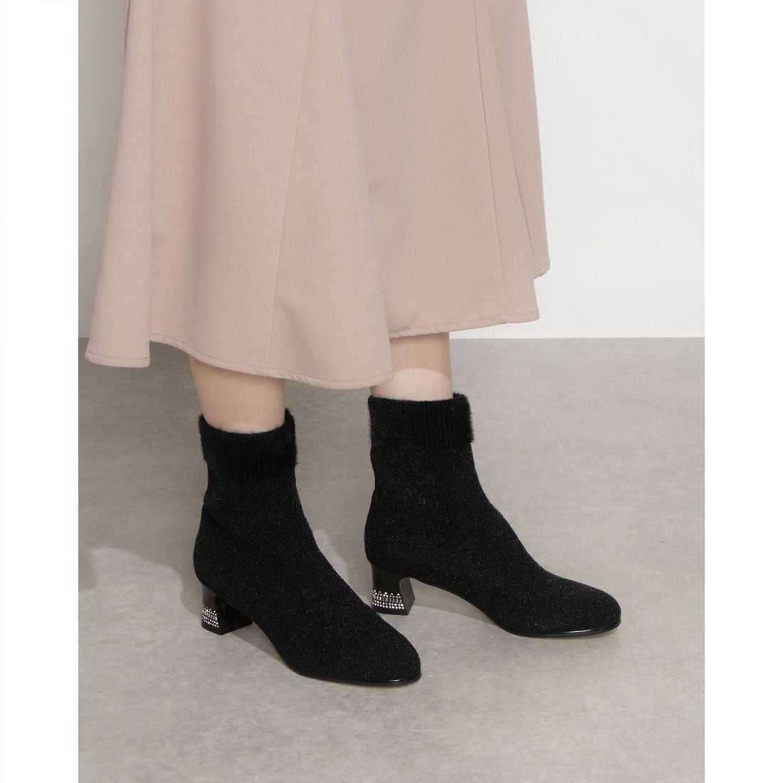 ジルスチュアート シュー JILLSTUART shoe ストレッチニットショート