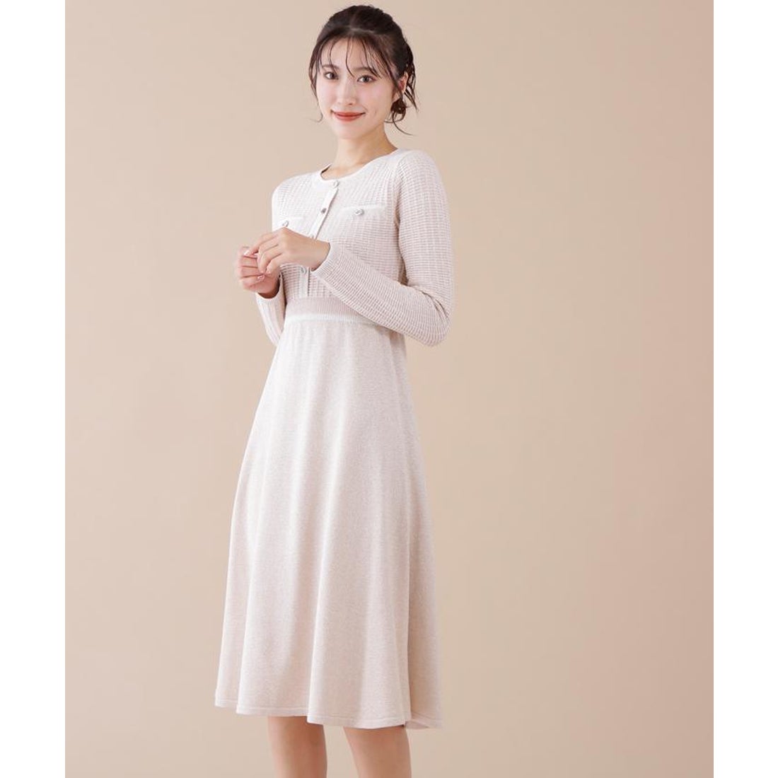 ジルバイジルスチュアート JILL by JILLSTUART ラメツイード配色ニット