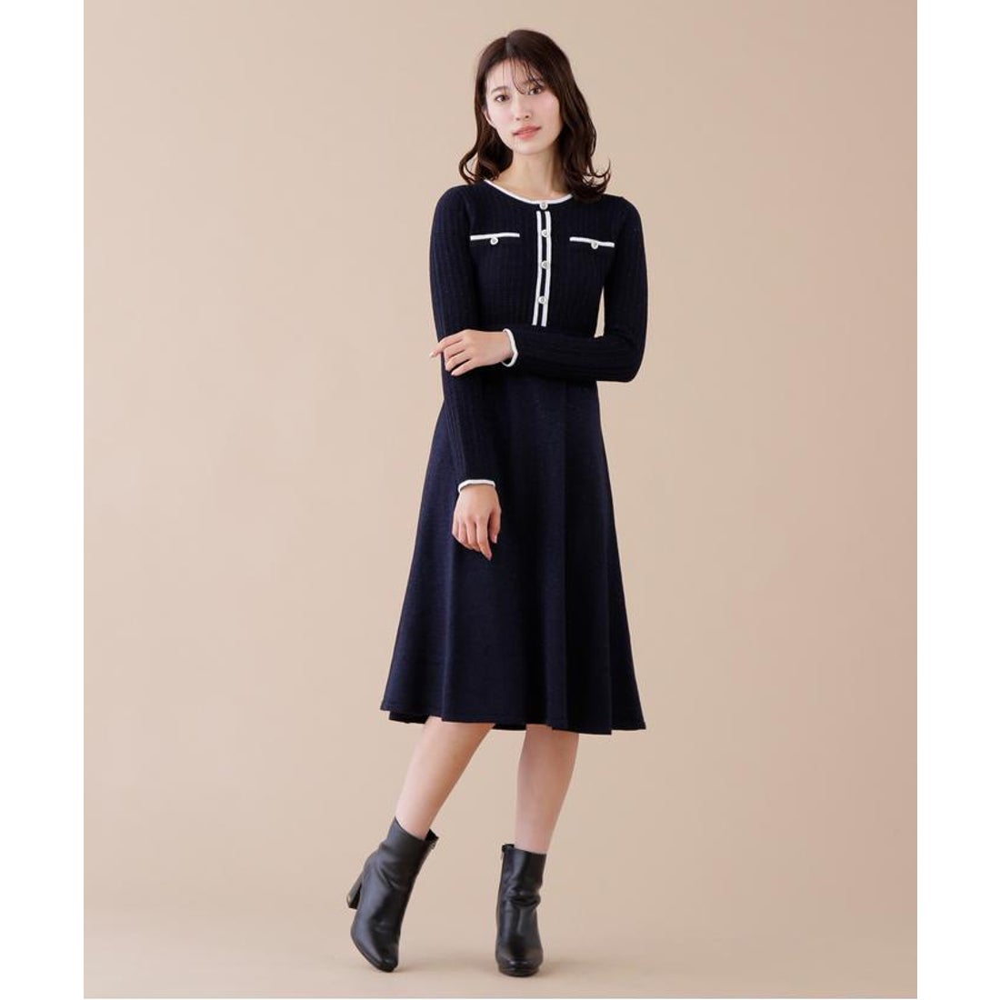 ジルバイジルスチュアート JILL by JILLSTUART ラメツイード配色ニット