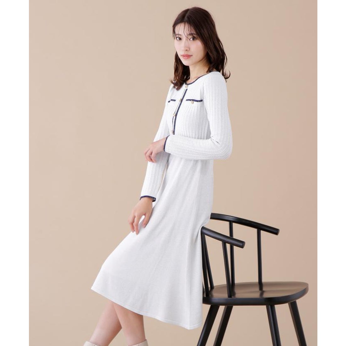 ジルバイジルスチュアート JILL by JILLSTUART ラメツイード配色ニット