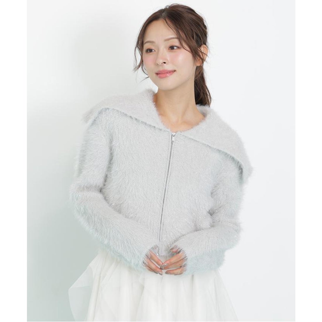 ジルバイジルスチュアート JILL by JILLSTUART ラメフェザービッグ