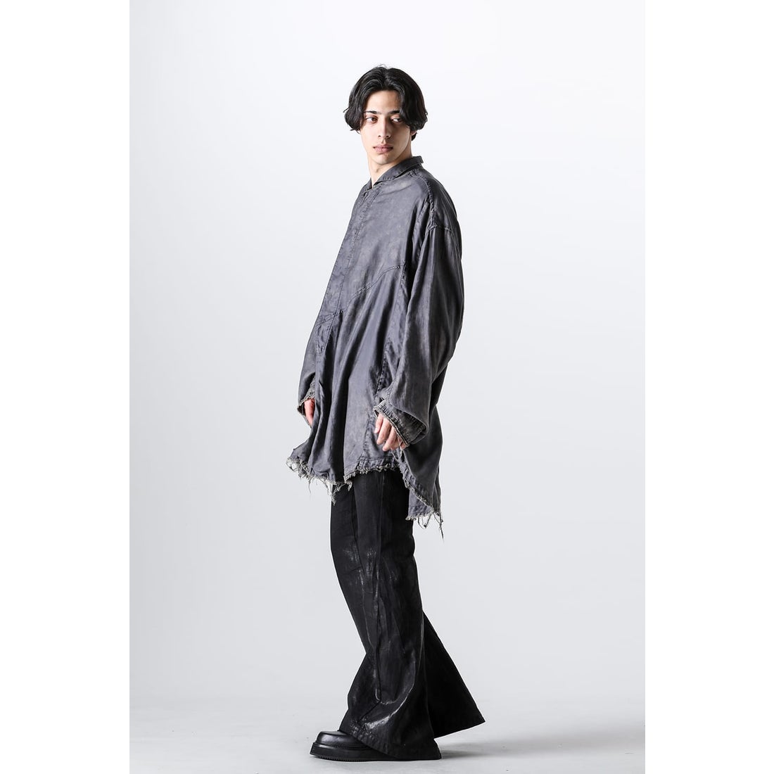 ユリウス JULIUS Flared Jet Pants（Black） 通販 大阪心斎橋/京都