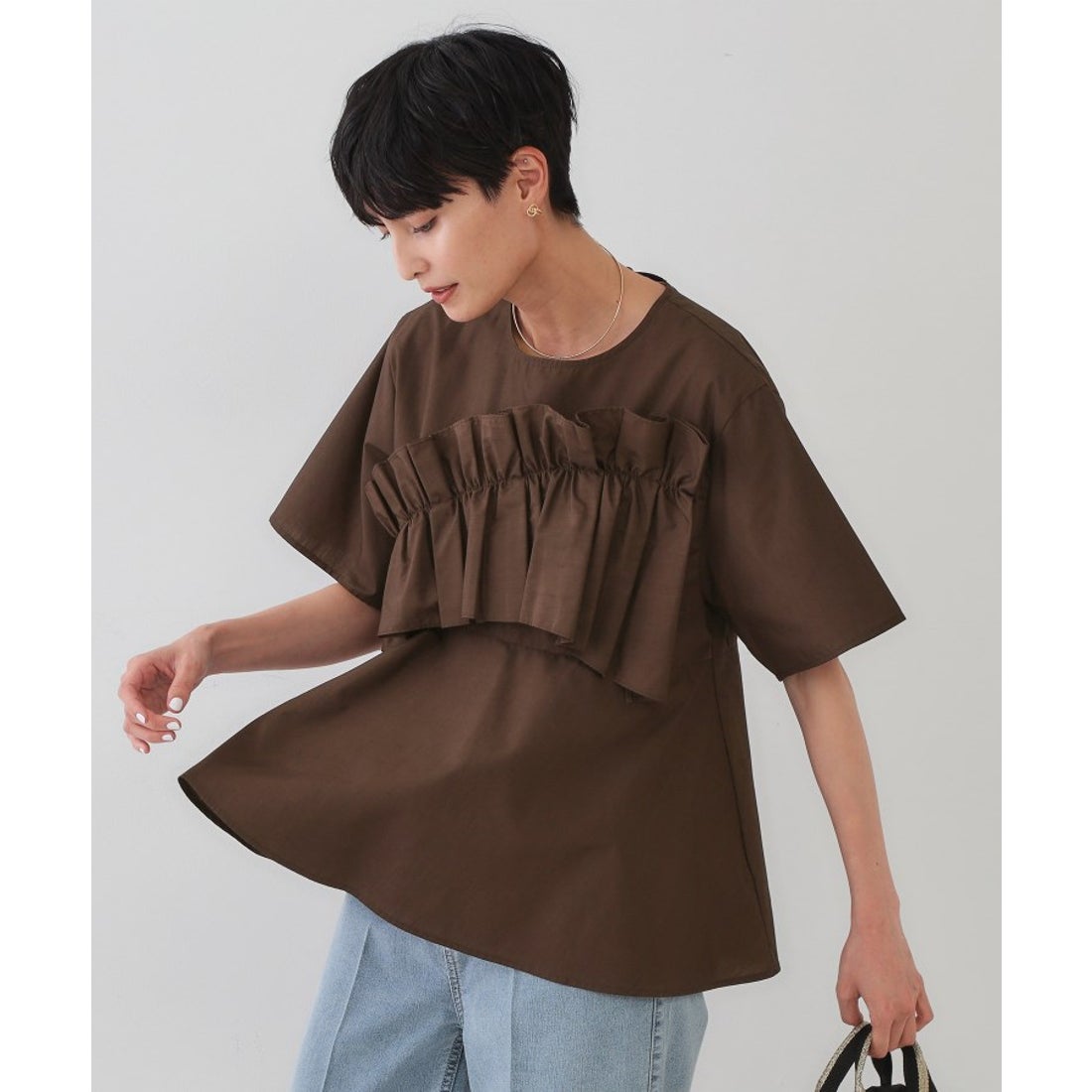 オペーク ドット クリップ OPAQUE.CLIP フリルデザインペプラム