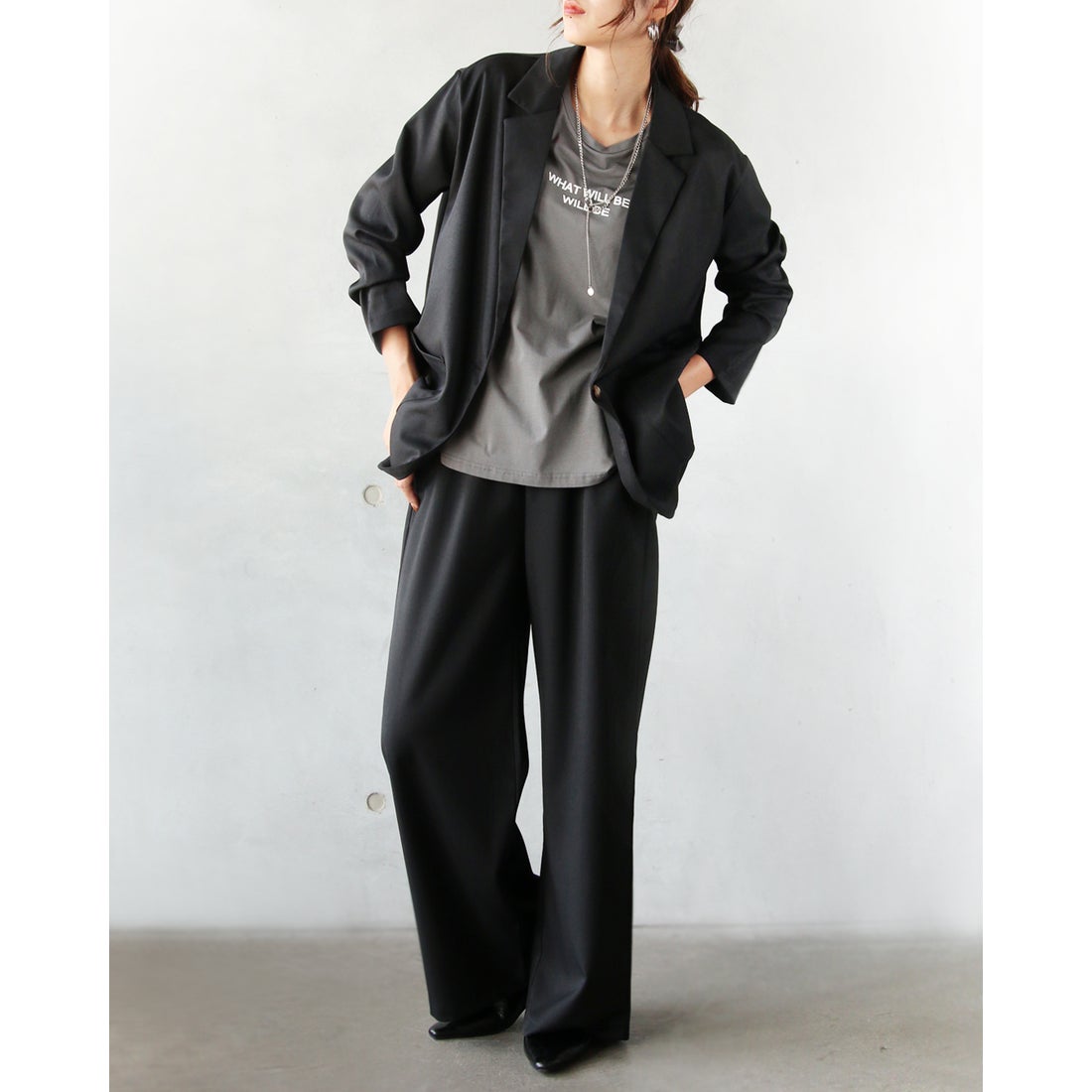 オトナ OTONA 着るだけで“きちんと見え”万能セットアップ テーラード