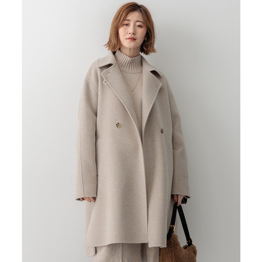 ニジュウサンク チイサイサイズ 23区 S MANTECOPure リバーコート