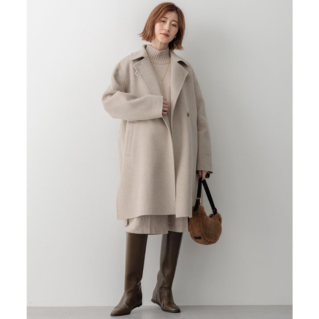 ニジュウサンク チイサイサイズ 23区 S MANTECOPure リバーコート