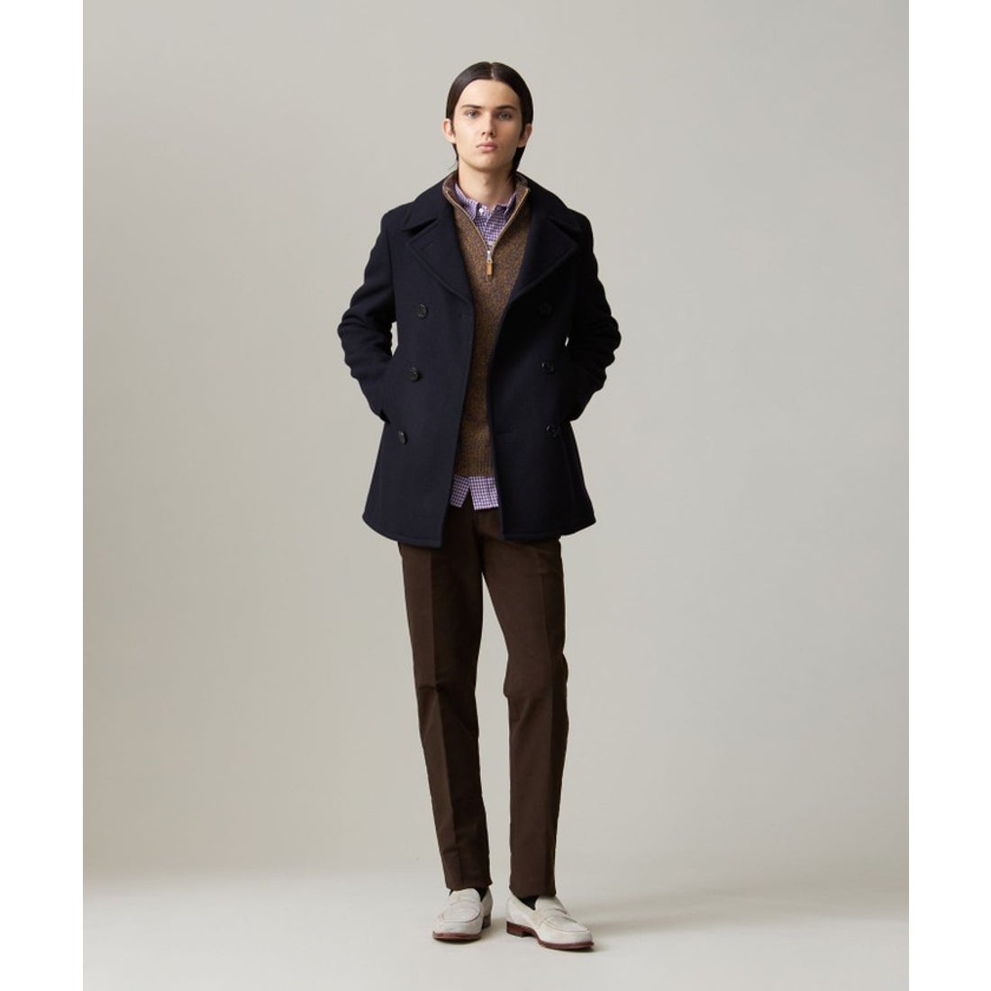 ジェイ プレス メン J.PRESS MEN 【定番】メルトンピーコート