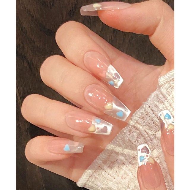 レースレディース Lace Ladies ぷっくり ハート ミラー フレンチ