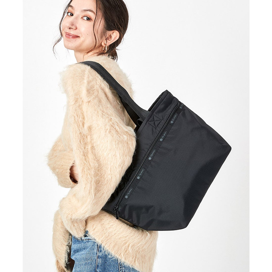 レスポートサック LeSportsac TWO HANDLE ZIP TOTE （リサイクルド