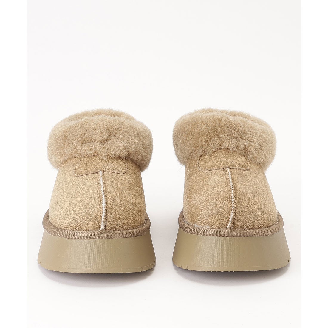 レースレディース Lace Ladies スエード調 厚底 ムートン ショート