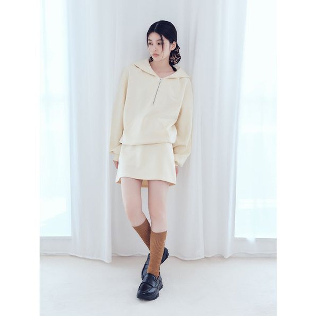 リリーブラウン LILY BROWN セーラーカラーボンディングセットアップ