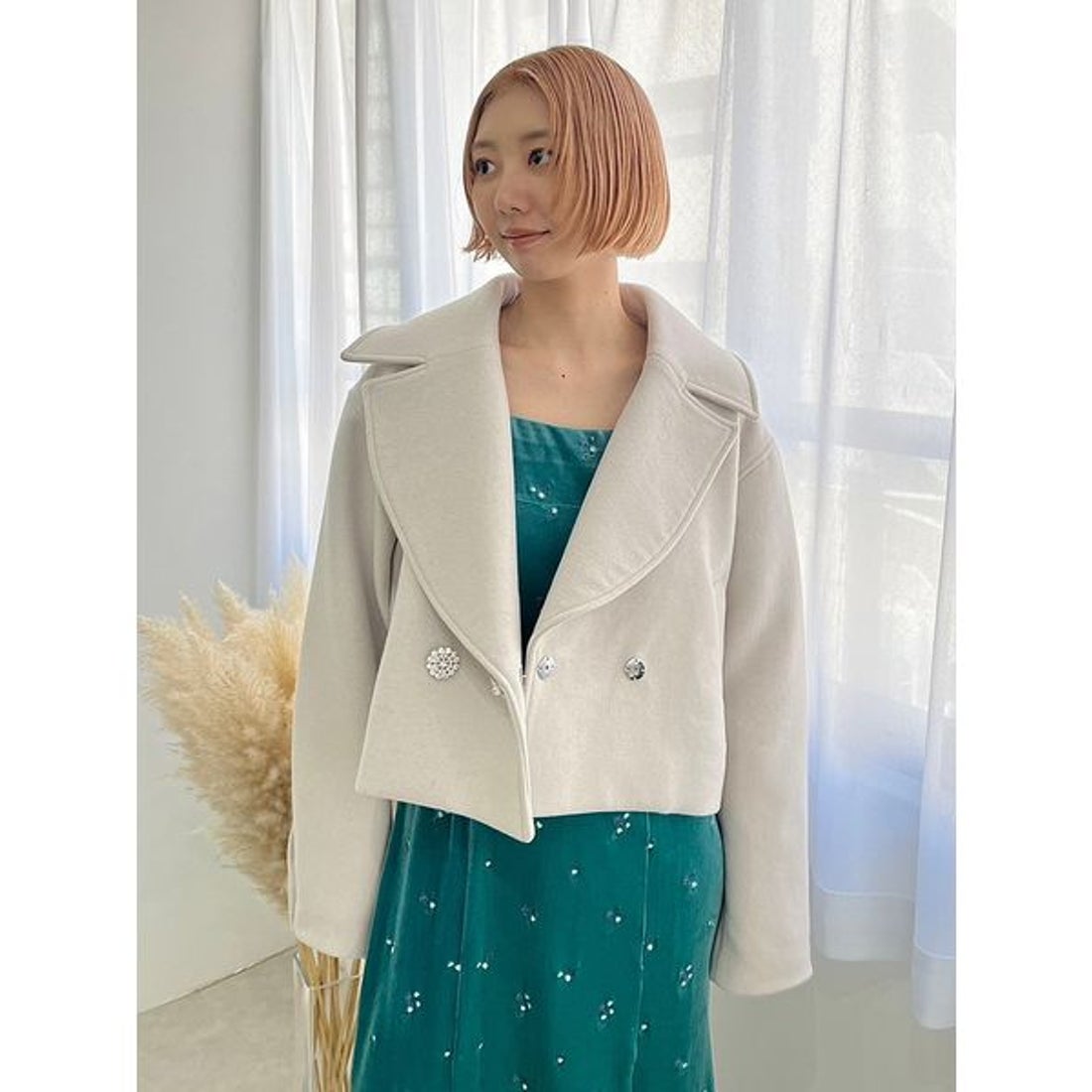 リリーブラウン LILY BROWN [L.B CANDY STOCK]ビジューダブルショート