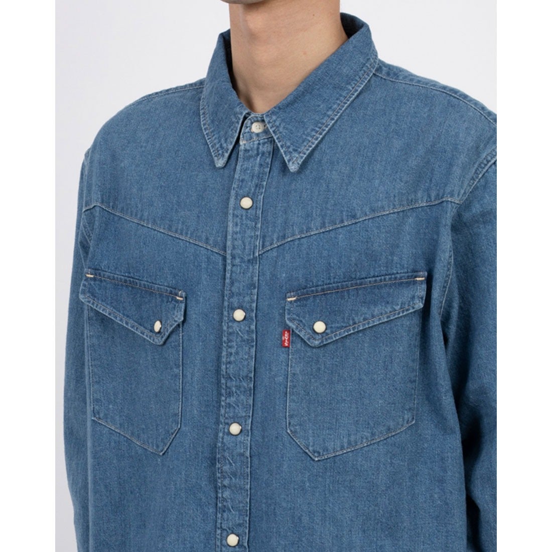 リーバイス LEVI'S LONGHORN デニムシャツ ミディアムインディゴ