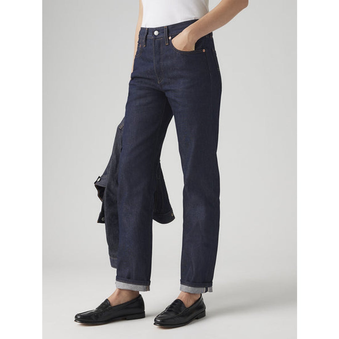 リーバイス LEVI'S 501(R)ジーンズ セルビッチ ダークインディゴ