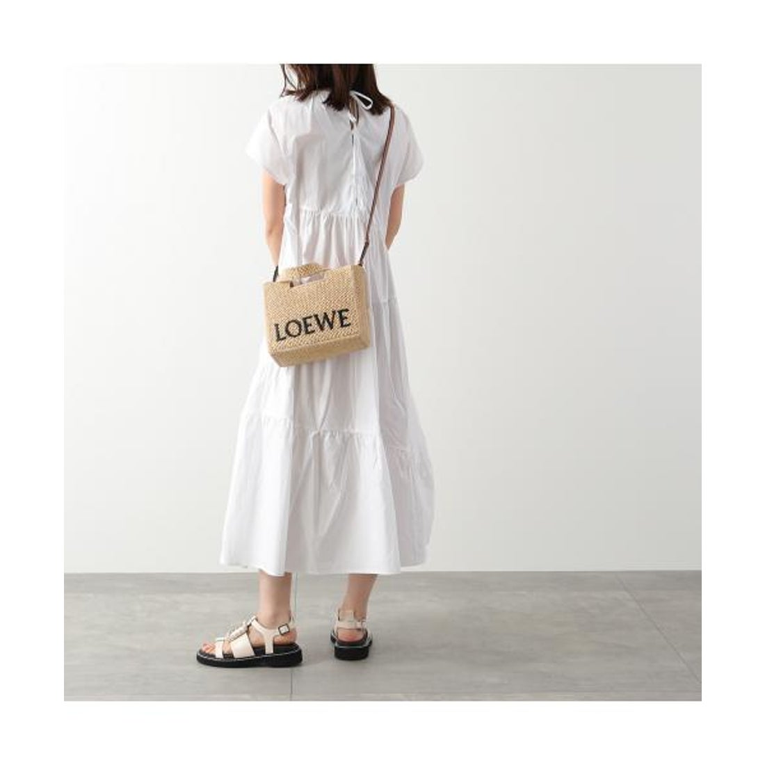 ロエベ LOEWE LOEWE かごバッグ A685B59X03 ミニトート ラフィア