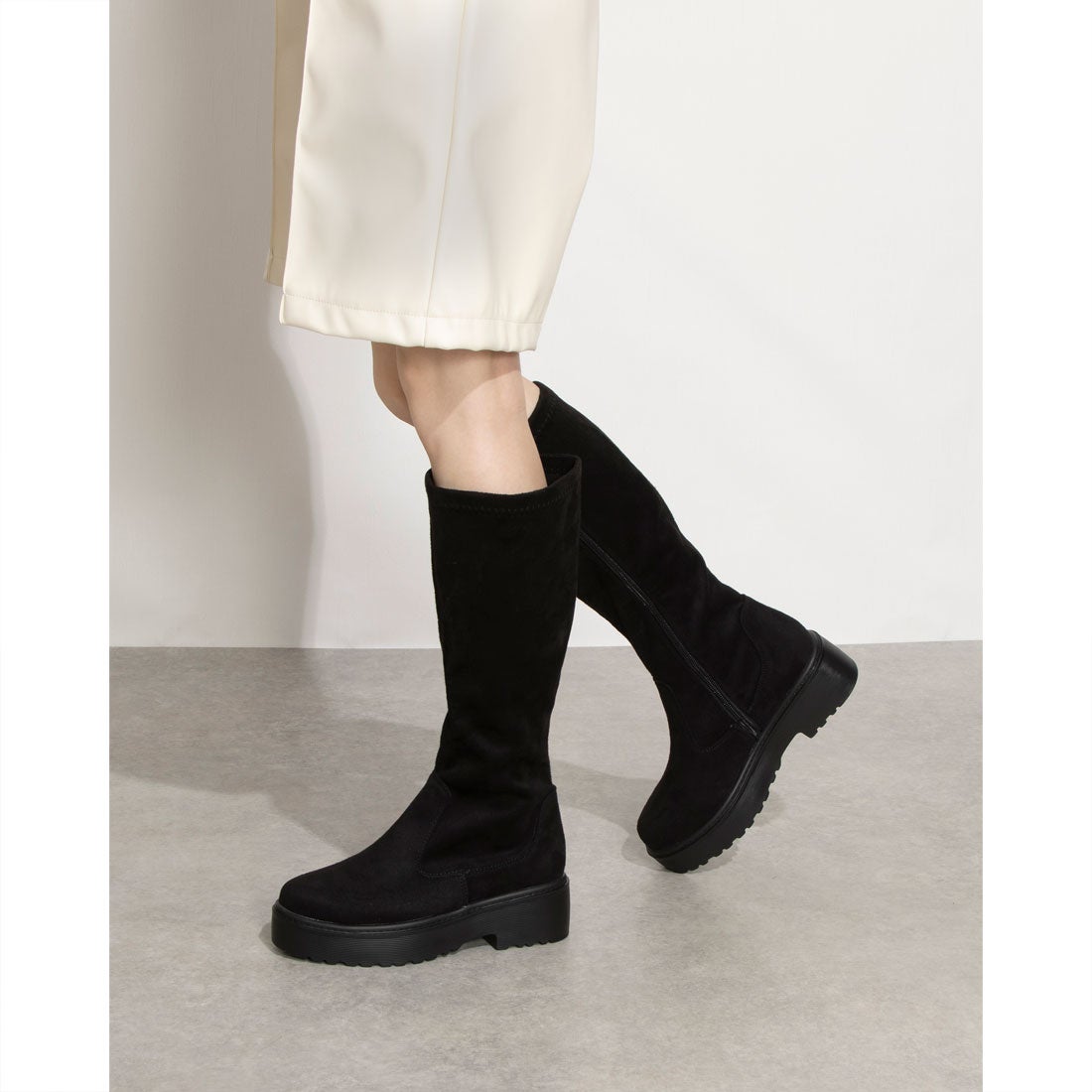 ラブハンター LoveHunter 厚底 ストレッチロングブーツ/1544