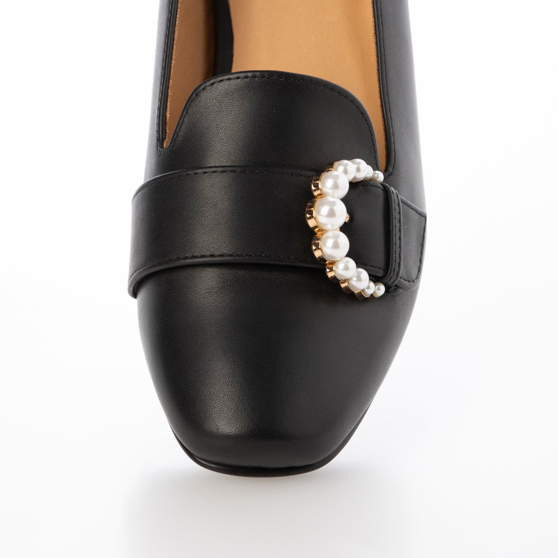 ランバン コレクション LANVIN COLLECTION パールバックルスクエアトゥ