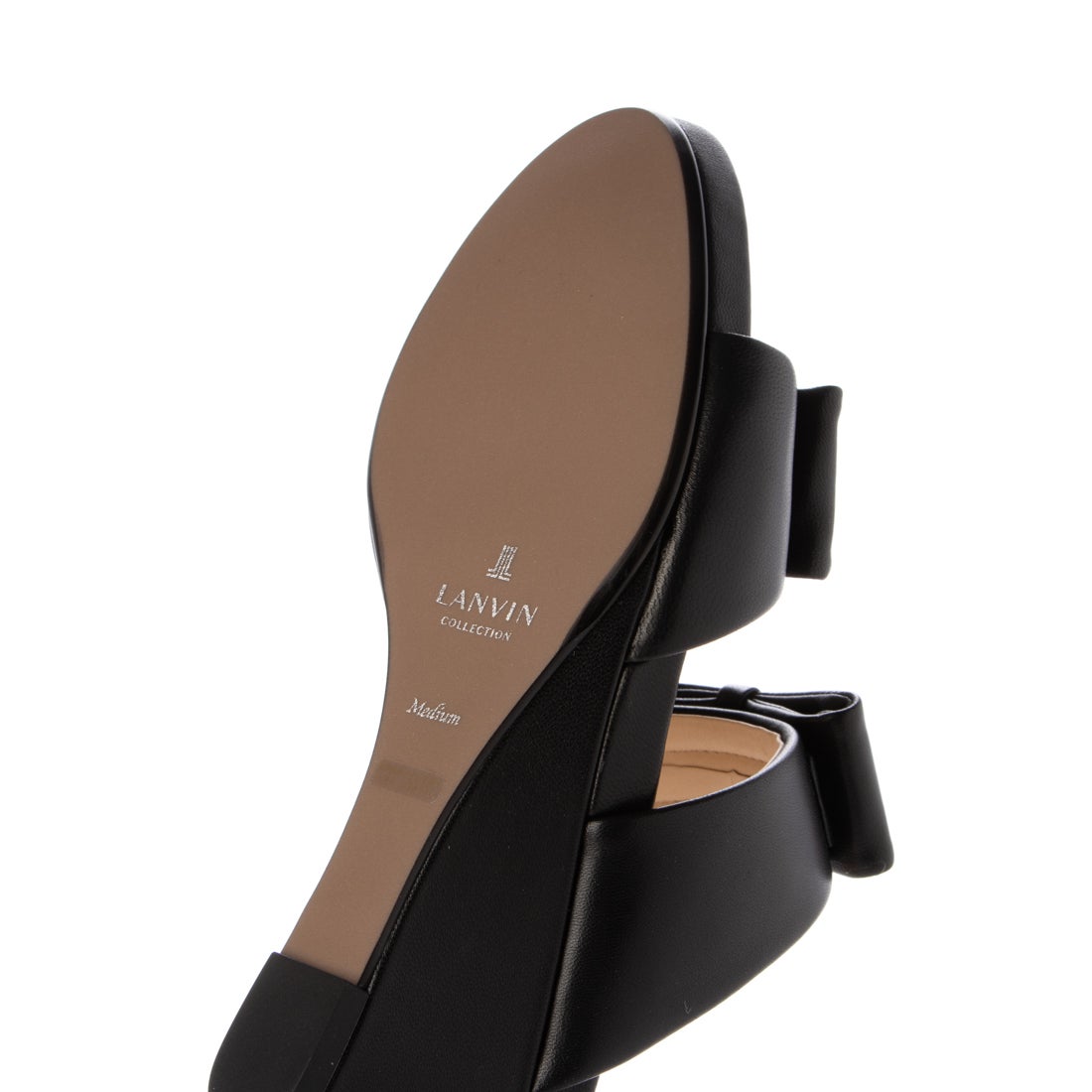 ランバン コレクション LANVIN COLLECTION ダブルリボンウェッジ