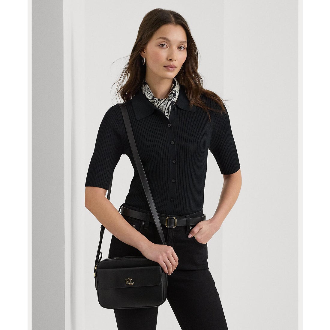 ローレン ラルフ ローレン LAUREN RALPH LAUREN レザー ミディアム