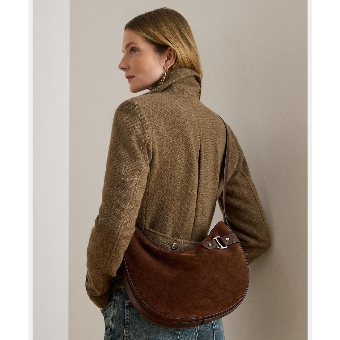 ローレン ラルフ ローレン LAUREN RALPH LAUREN スエード ラージ Tasha