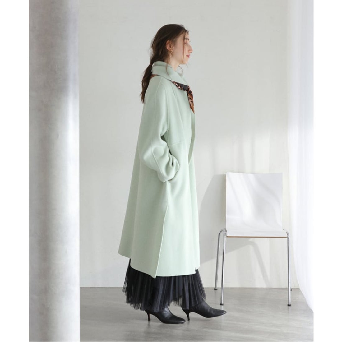 ラ トータリテ La Totalite 《予約》リバーロングコート （ネイビー