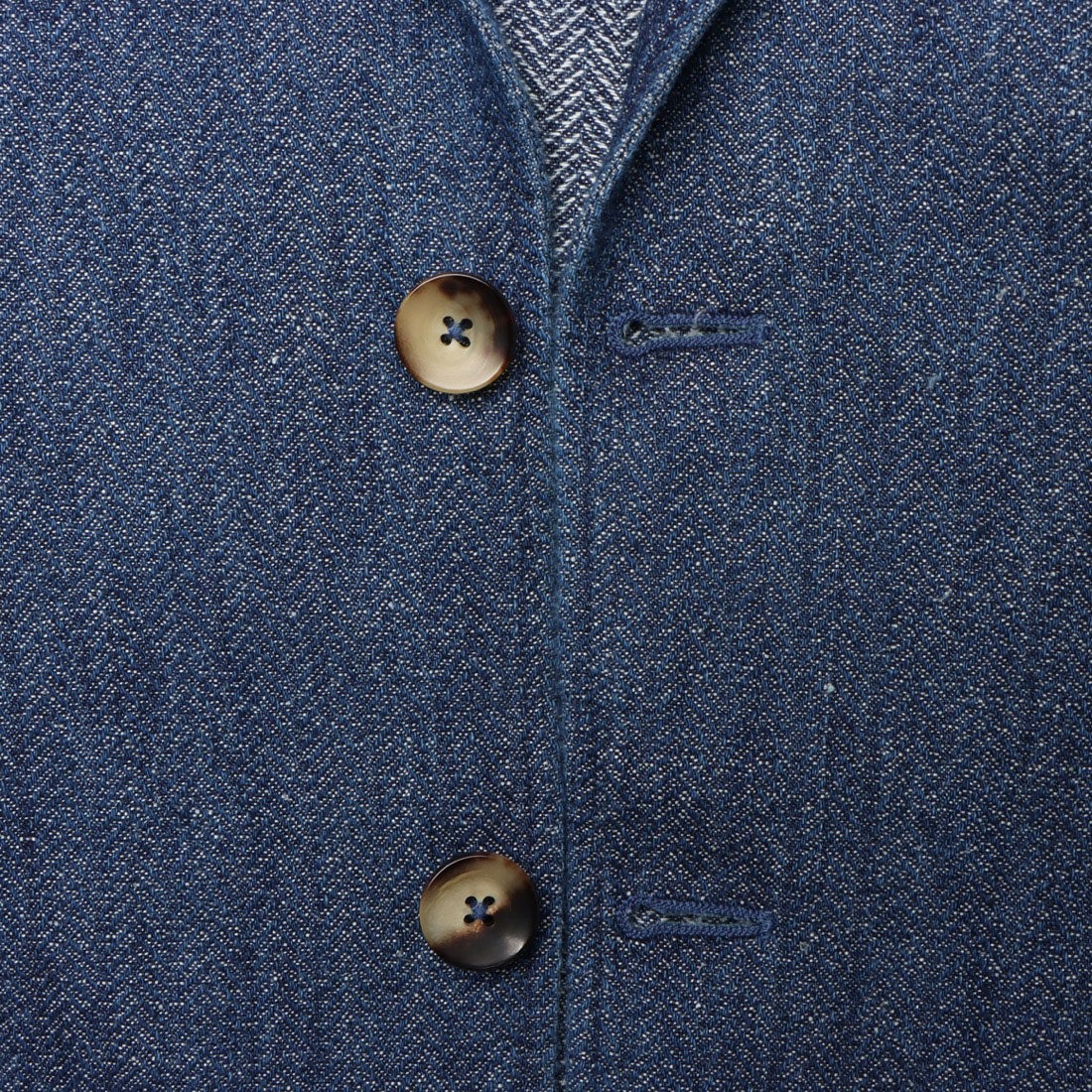 ラルディーニ LARDINI コットンリネン3Bジャケット（INDIGO