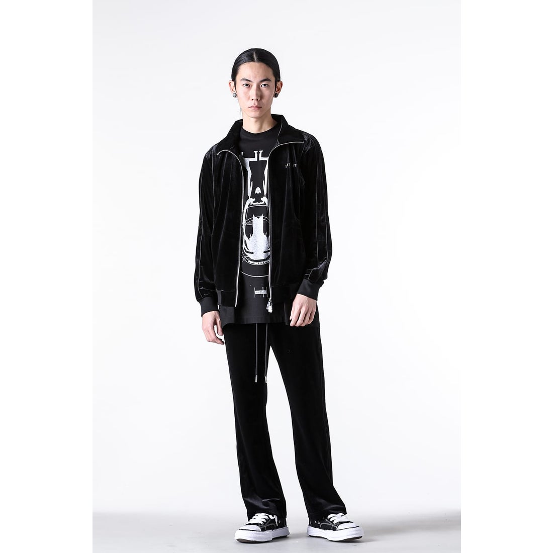 ラストネスト LAST NEST Velour Emb Track Jacket V2 （Black） -FASCINATE