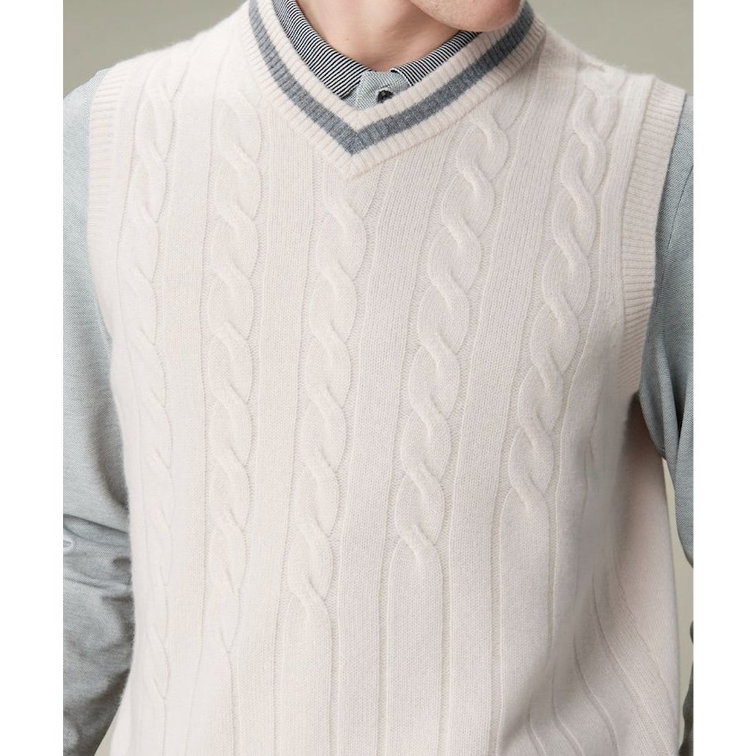 LANVIN SPORT カシミヤニットベスト -デサントストア-DESCENTE STORE-