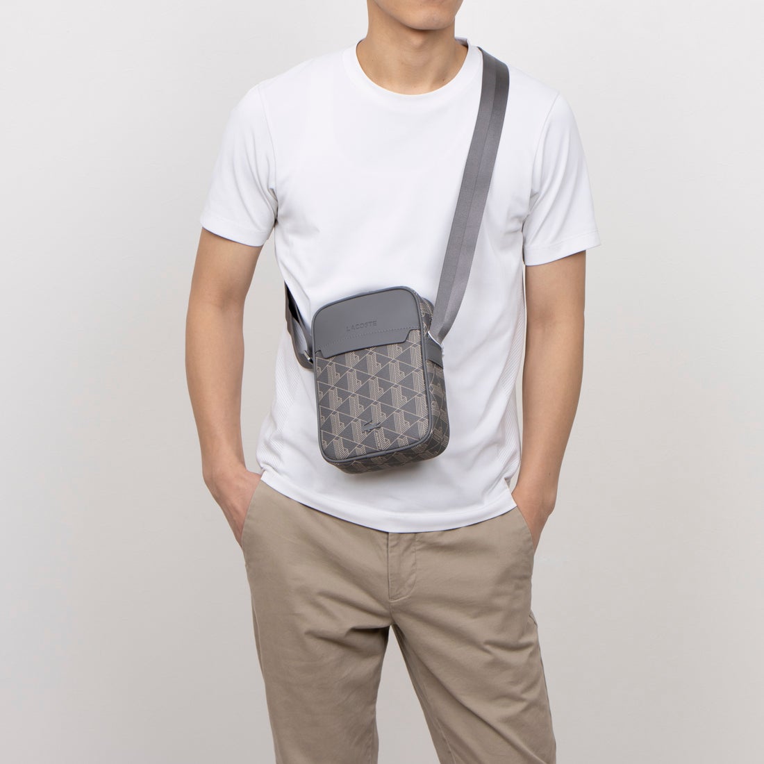 ラコステ LACOSTE メンズ バッグ ボディバッグ ザ ブレンド モノグラム
