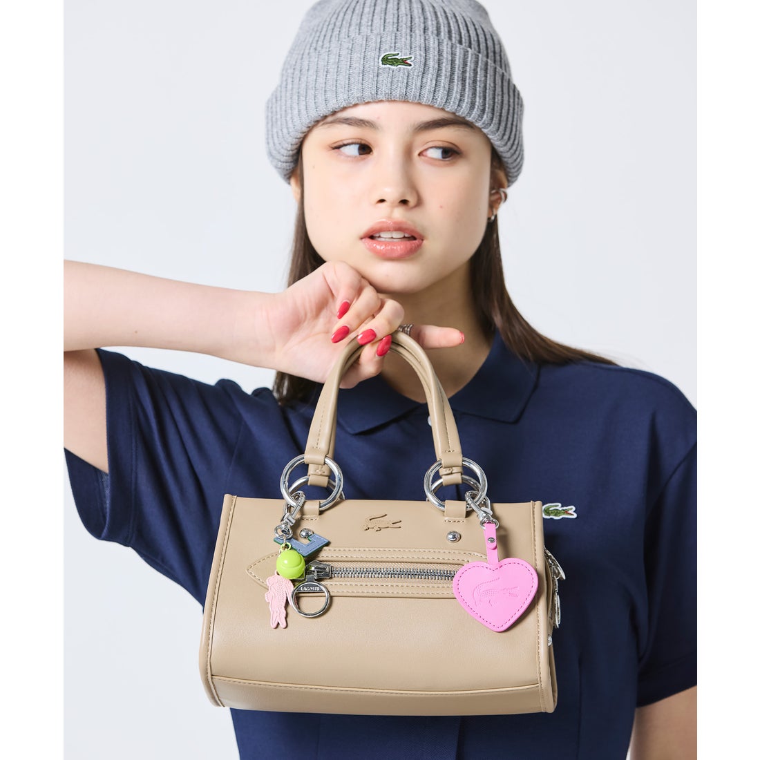 ラコステ LACOSTE セリス スモール トップハンドルバッグ （ブラック