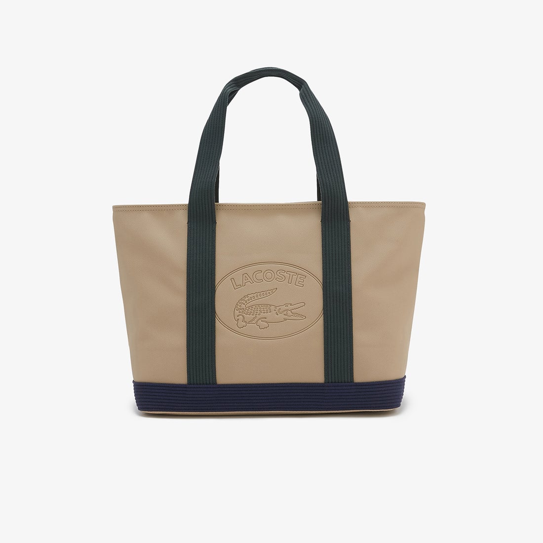 ラコステ LACOSTE CLASSIC ピケキャンバス ファスナー トートバッグ