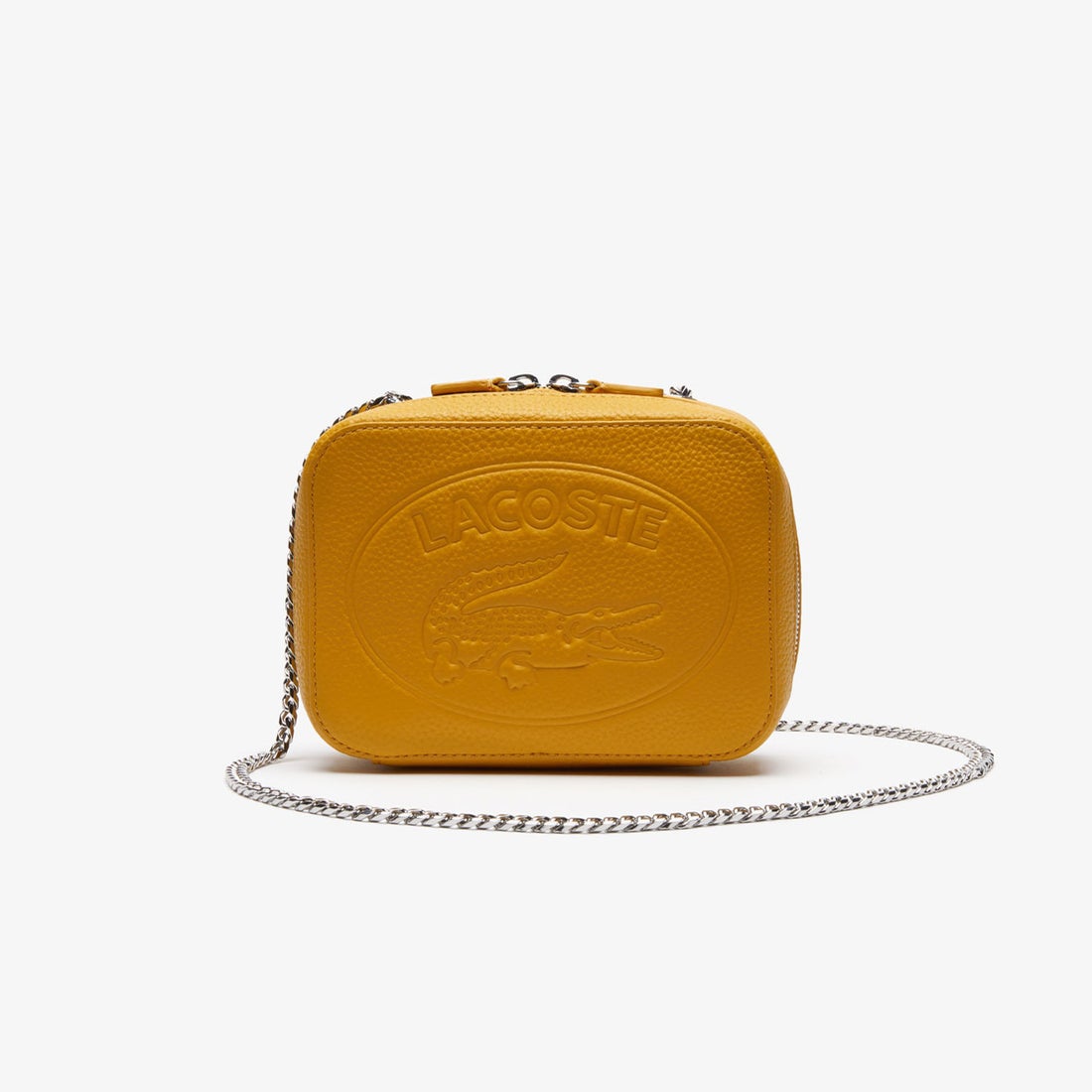 ラコステ LACOSTE CROCO CREWチェーンハンドルバッグ （イエロー） -靴