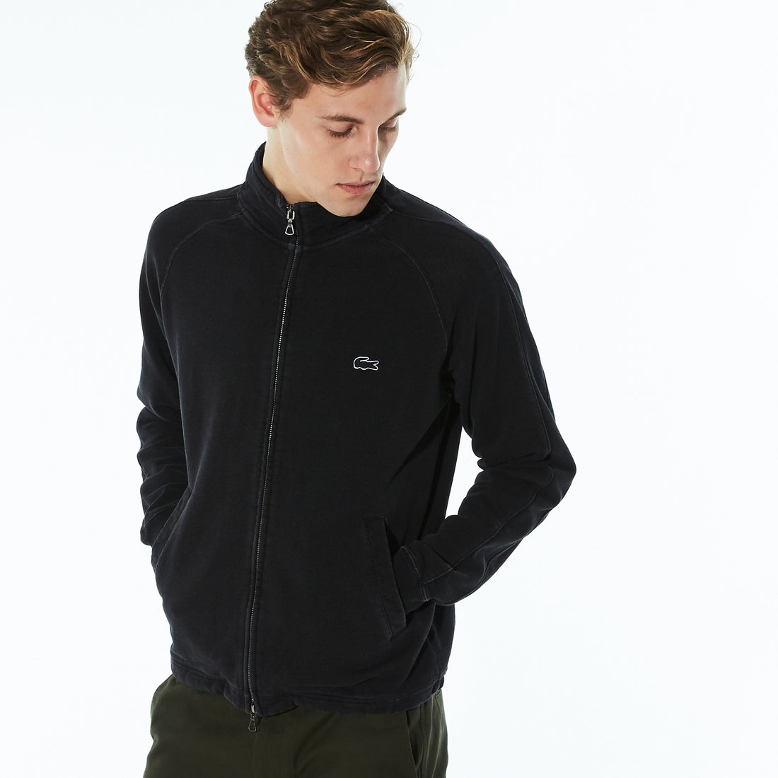 ラコステ LACOSTE インディゴスウェットトラックジャケット （ブラック