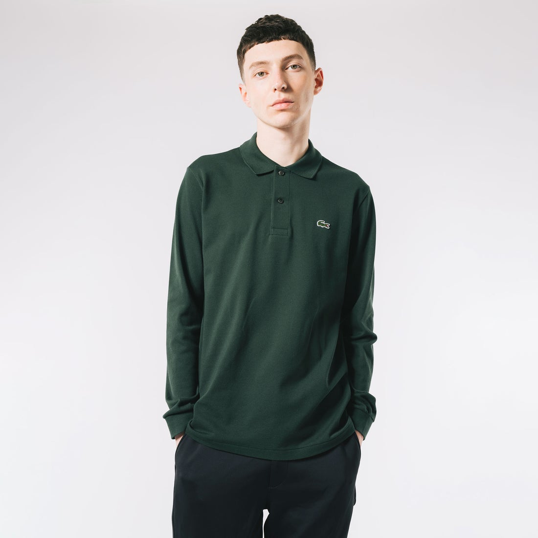 ラコステ LACOSTE オリジナルフィット 長袖 ポロシャツ （ダーク