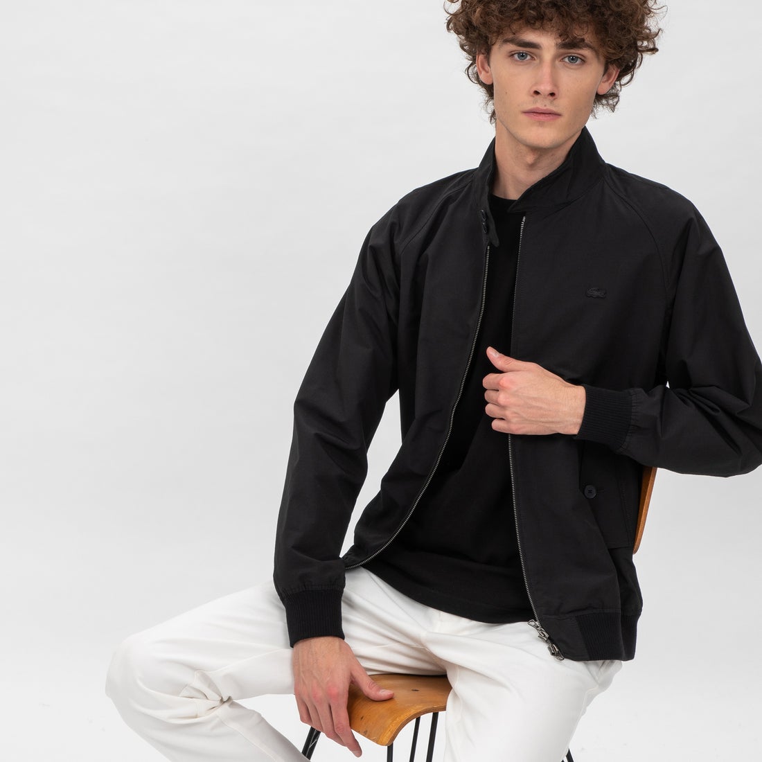 ラコステ LACOSTE スウィングトップ （ブラック） -ファッション通販