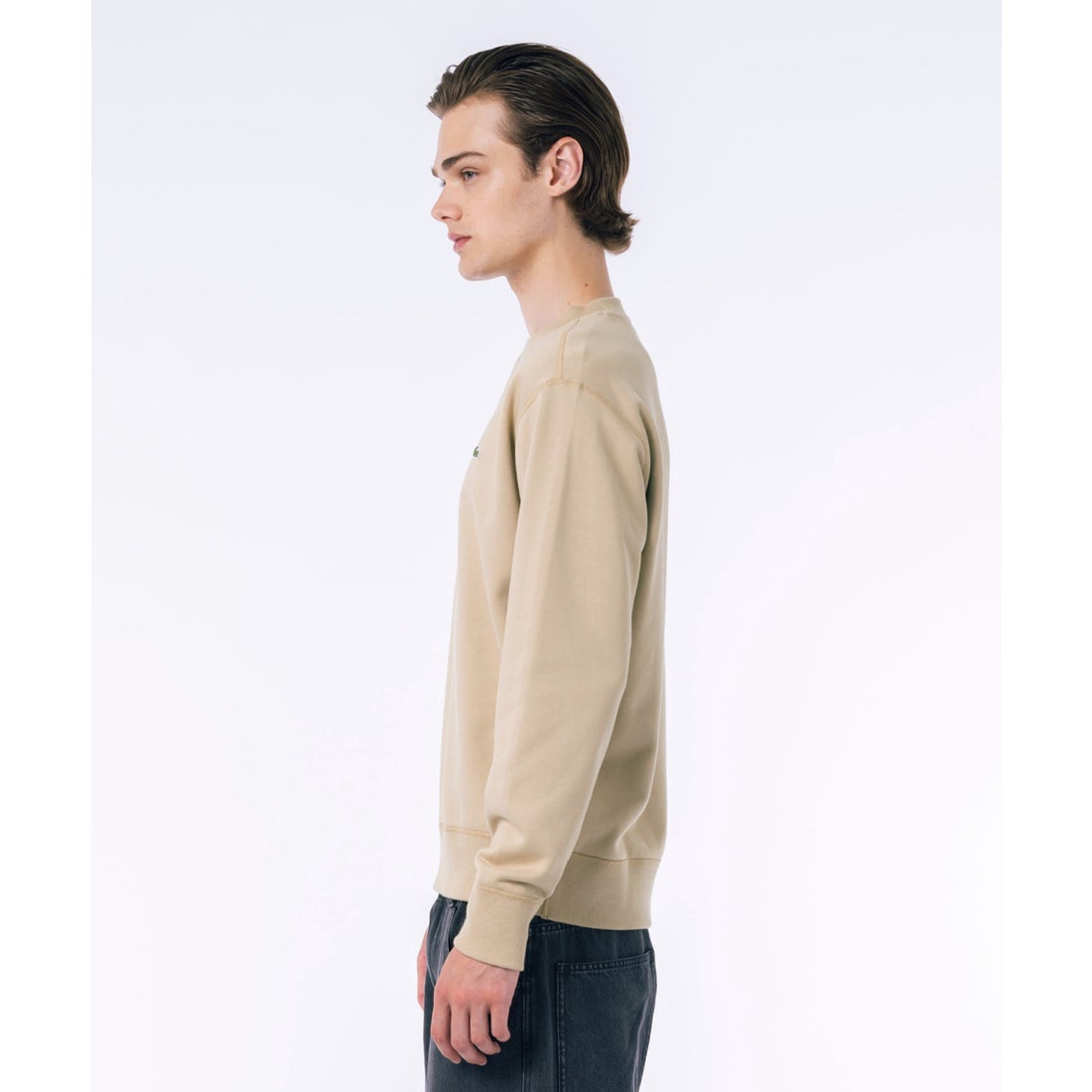 ラコステ LACOSTE プレミアムスウェットクルーネック （ホワイト